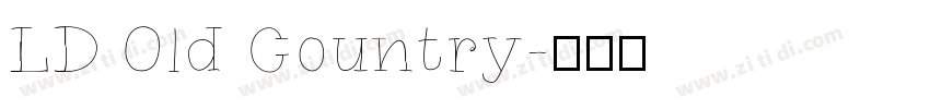LD Old Country字体转换